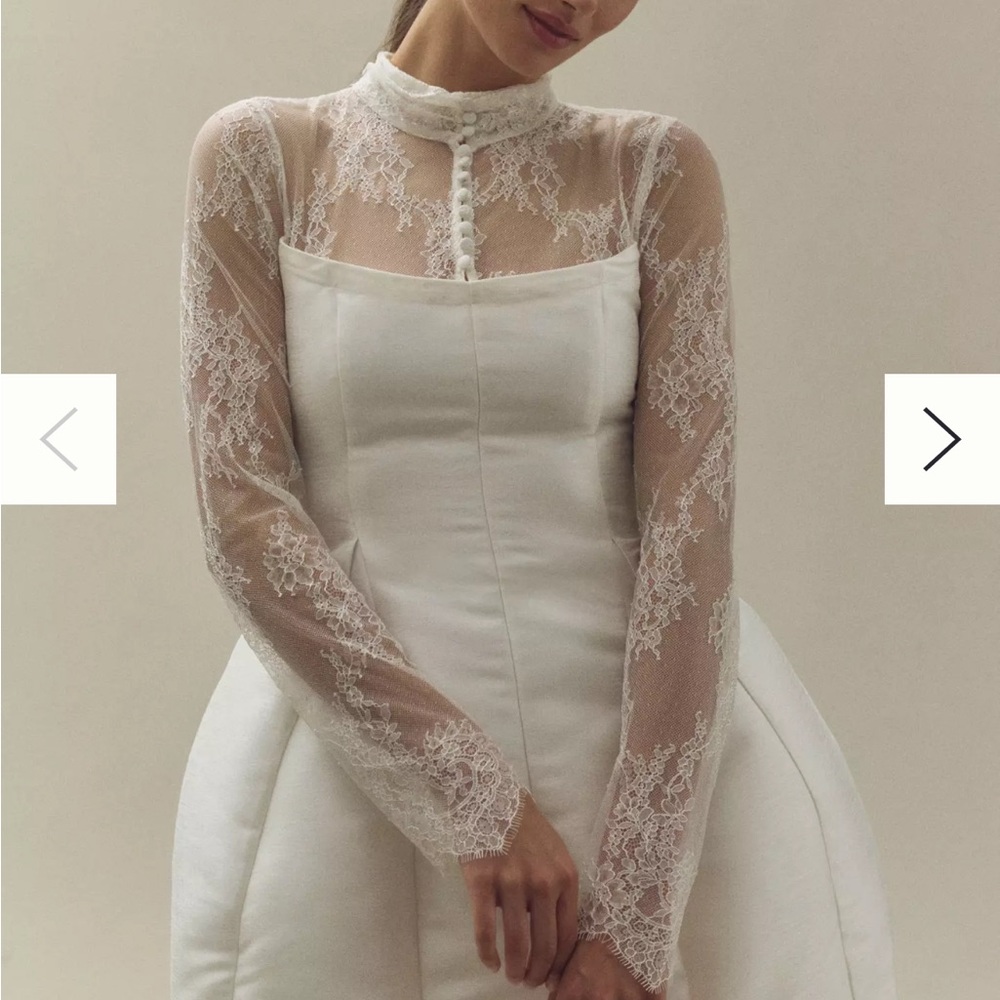 BHLDN Cream Wedding Dress Elegant Timeless Design